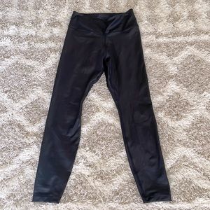 Dry Fit Faux Leather Leggings